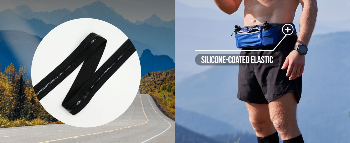 Silicone-Coated Elastic for Performance Belts
