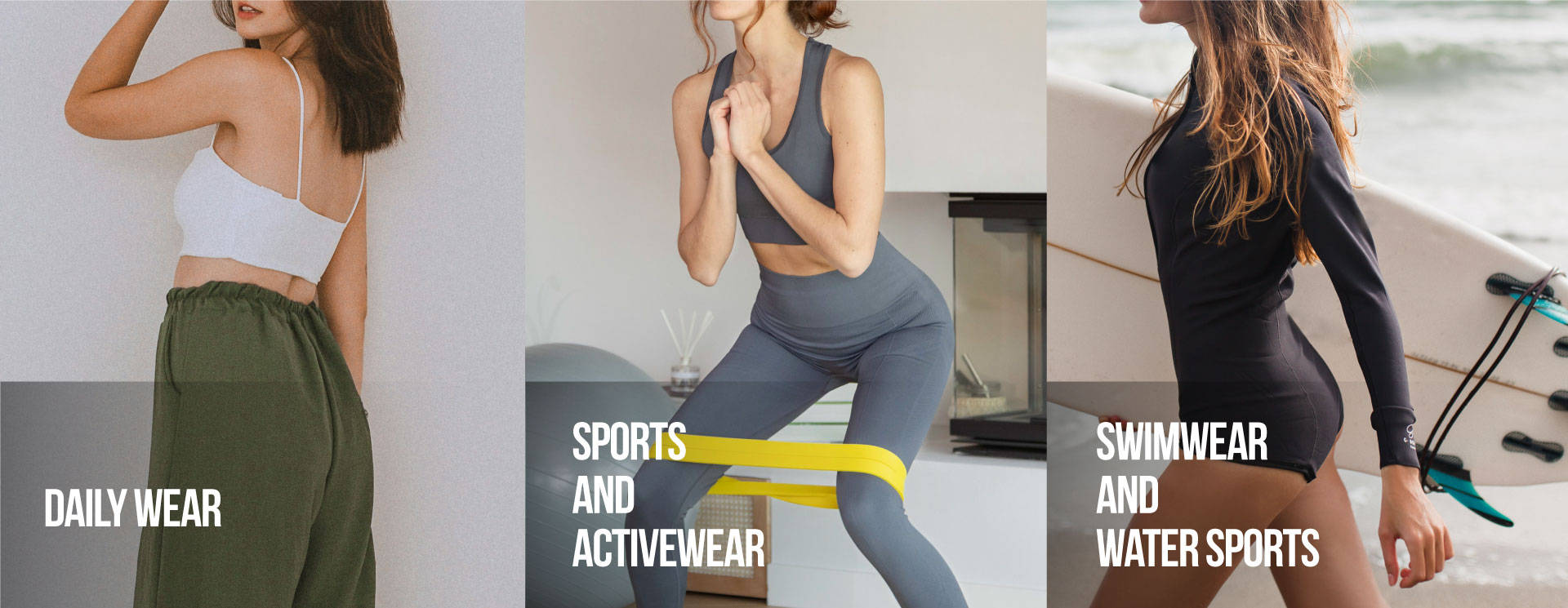Elastic Tapes in the Apparel Industry ｜Daily Wear,Sports and Activewear,Swimwear and Water Sports