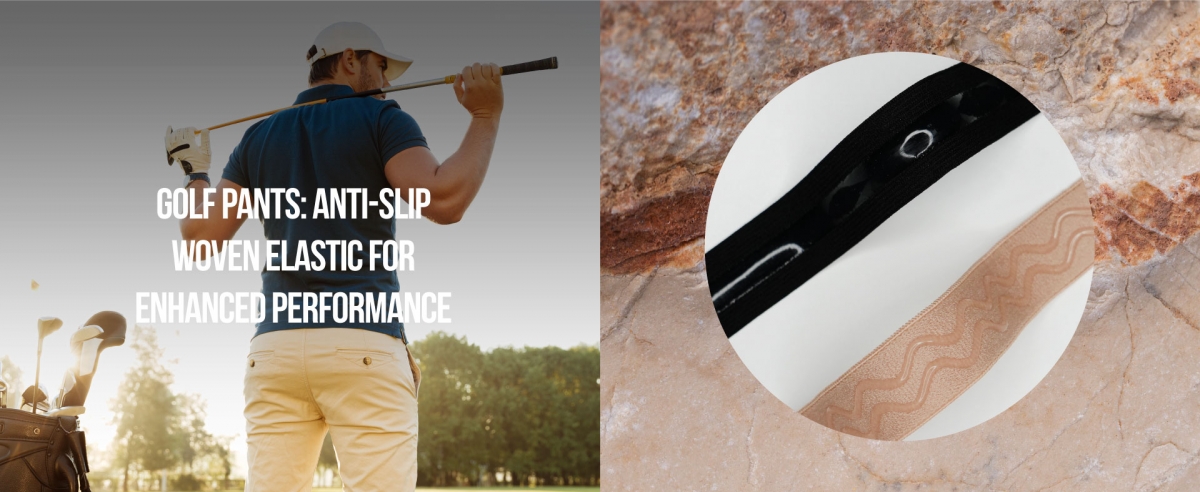 Golf Pants: Anti-Slip Woven Elastic for Enhanced Performance