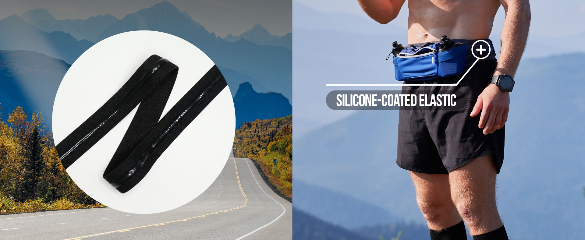 Silicone-Coated Elastic for Performance Belts